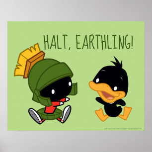 Affiches Chibi MARVIN LE MARTIAN™ & DAFFY DUCK™