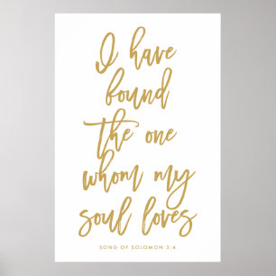 Affiches Chic Hand Lettered J'ai trouvé le seul signe