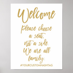 Affiches Chic Mariage Lettré À La Main S'Il Vous Plaît Choi