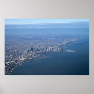 Affiches Chicago aérienne