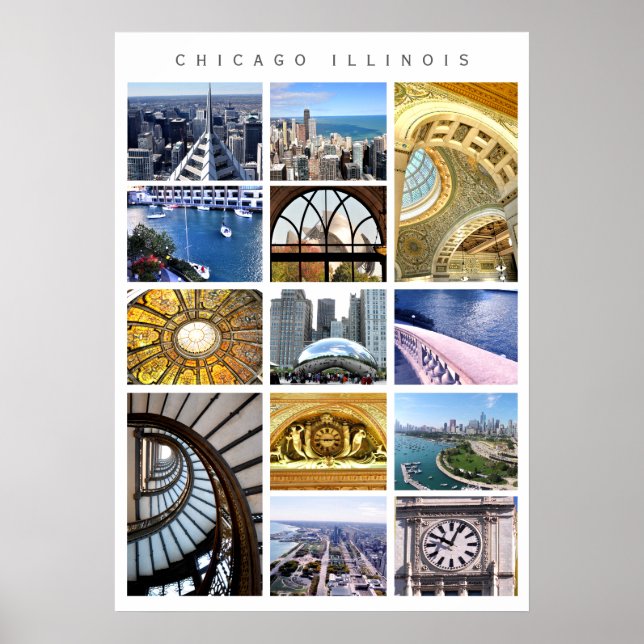 Affiches Chicago Architecture - snapshots of Chicago, IL (Devant)