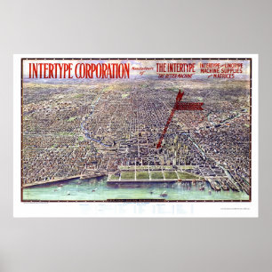 Affiches Chicago, IL Carte panoramique - 1916