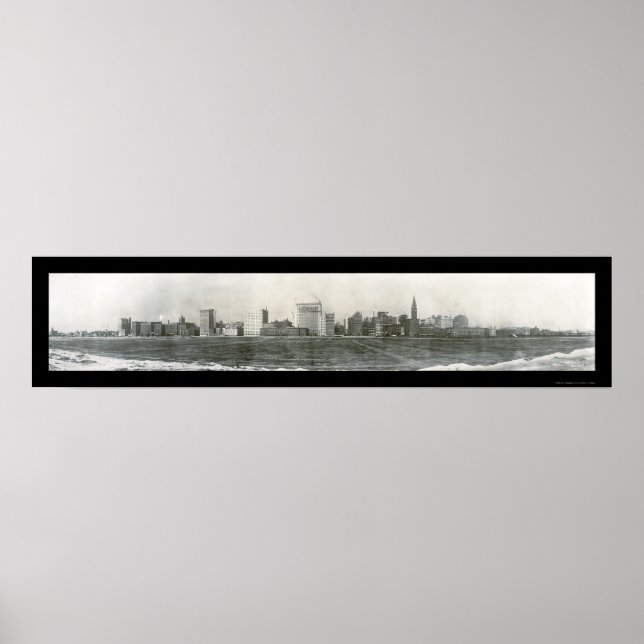 Affiches Chicago IL Michigan Avenue Photo 1910 (Devant)