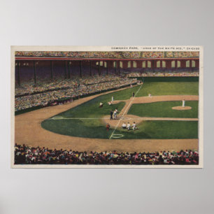 Affiches Chicago, IL - parc de Comiskey, marbre, Basebal