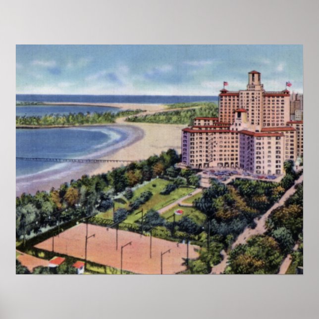Affiches Chicago Illinois Edgewater Beach Hotel (Devant)