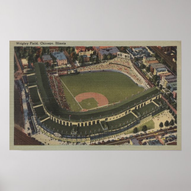 Affiches Chicago, Illinois - Wrigley Field Cubs (Devant)