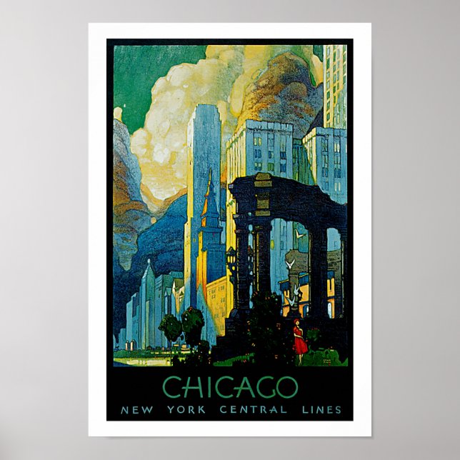 Affiches Chicago ~ New York Central Lines (Devant)