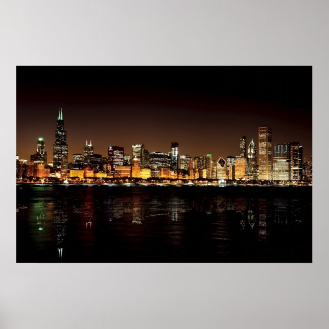 Affiches Chicago Skyline (Devant)