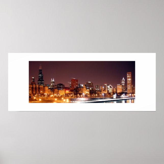 Affiches Chicago Skyline (Devant)