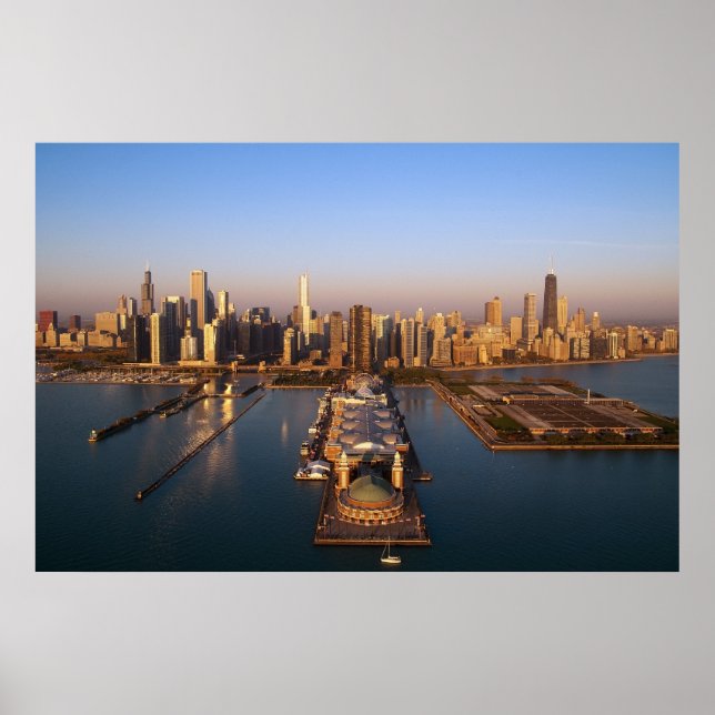 Affiches Chicago Skyline (Devant)