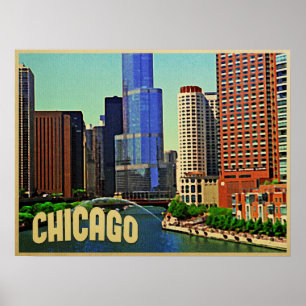 Affiches Chicago Skyline