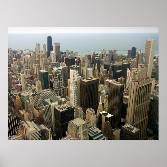 Affiches Chicago Skyline de Sears maintenant Willis Tower (Devant)