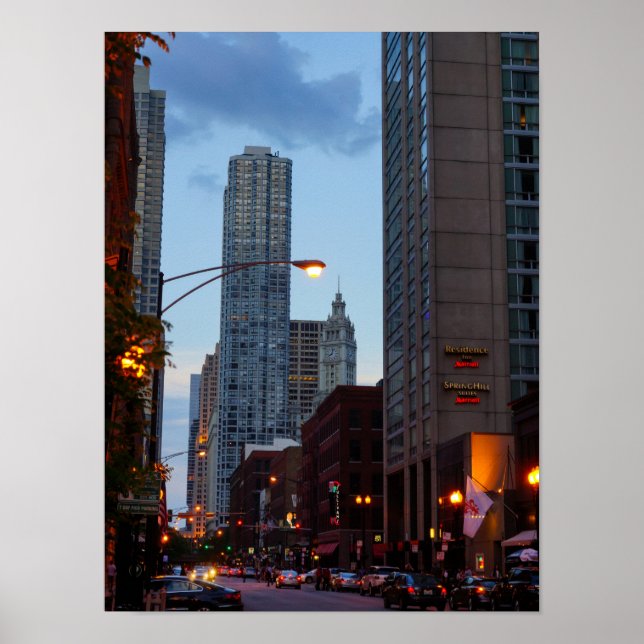 Affiches Chicago Street Scene (Devant)