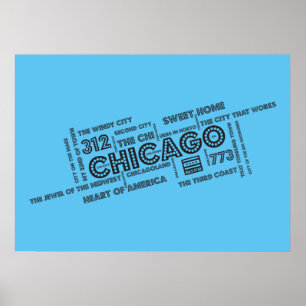 Affiches Chicago Word Cloud