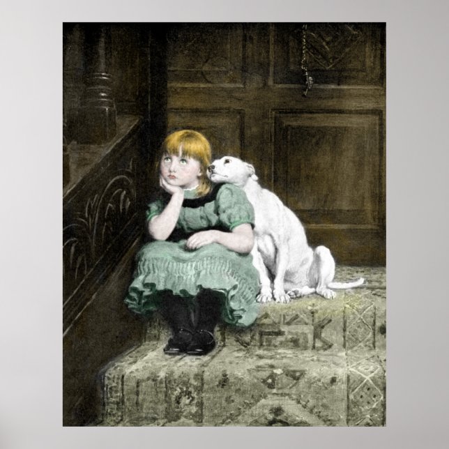 Affiches Chien Adoring Girl (Devant)