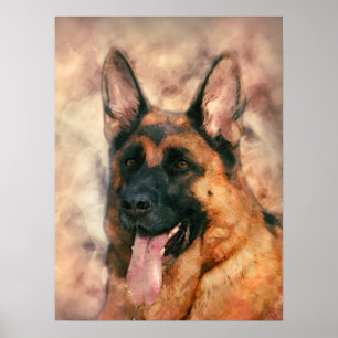 Affiches Chien berger allemand - GSD