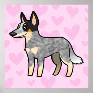 Affiches Chien de bétail australien / Kelpie Love