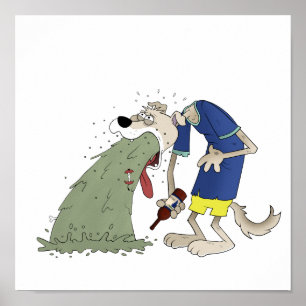 Affiches Chien de vomissement