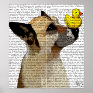 Affiches Chien et canard de berger allemand