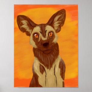 Affiches Chien sauvage africain