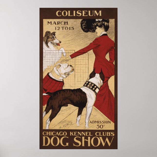 Affiches Chien Show 1902 du Chicago Kennel Club (Devant)