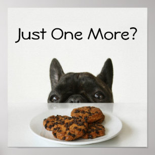 Affiches Chien-taureau français brindé noir