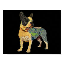 Chien-taureau français peint mignon