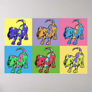 Affiches Chiens de couleur