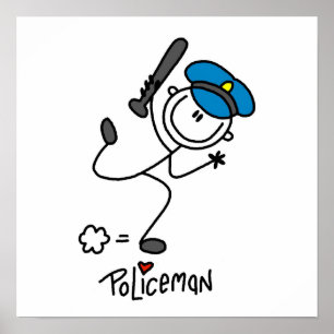 Affiches Chiffre de base Police