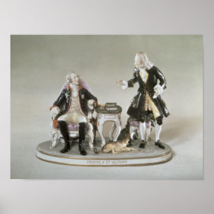 Affiches Chiffre de porcelaine de Frederick II de la Prusse