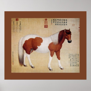 Affiches Chihuaying ~赤花鹰~Dix coursiers ~Giuseppe Castiglion