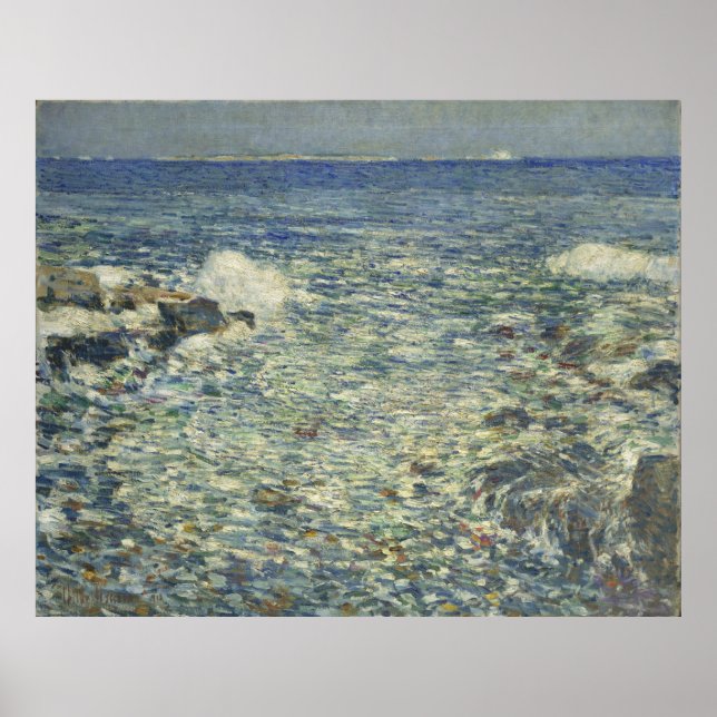Affiches Childe Hassam - Surf, Îles des Écueils (Devant)