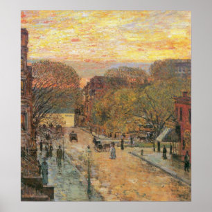 Affiches Childe Hassam-West 78ème rue au printemps