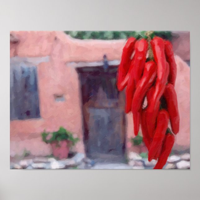 Affiches Chili Peppers Ristra (Devant)