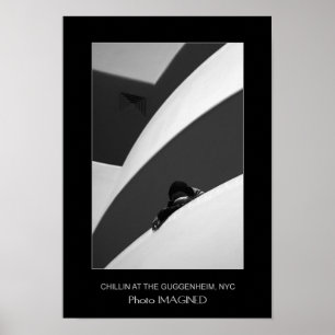 AFFICHES CHILLIN' AU GUGGENHEIM, NYC, NY, US