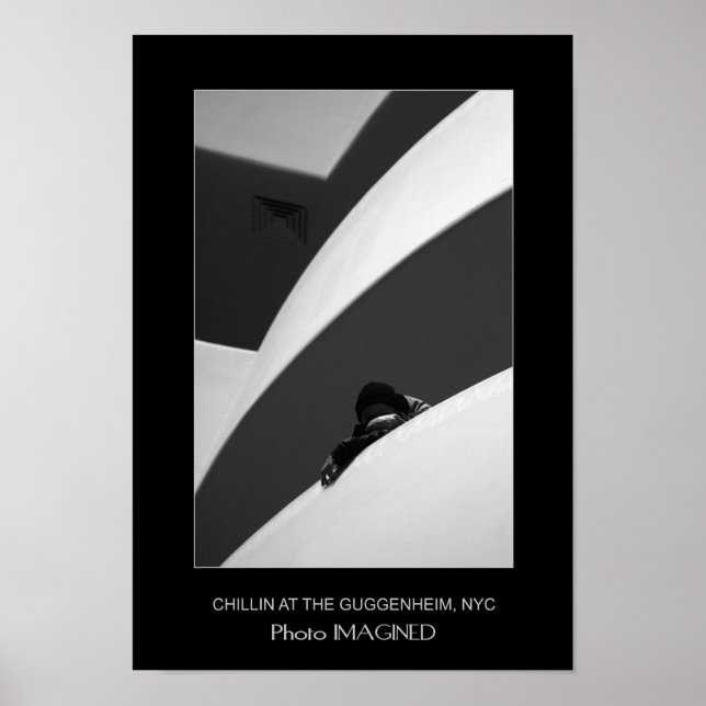 AFFICHES CHILLIN' AU GUGGENHEIM, NYC, NY, US (Devant)