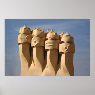 Affiches chimeys de gaudi