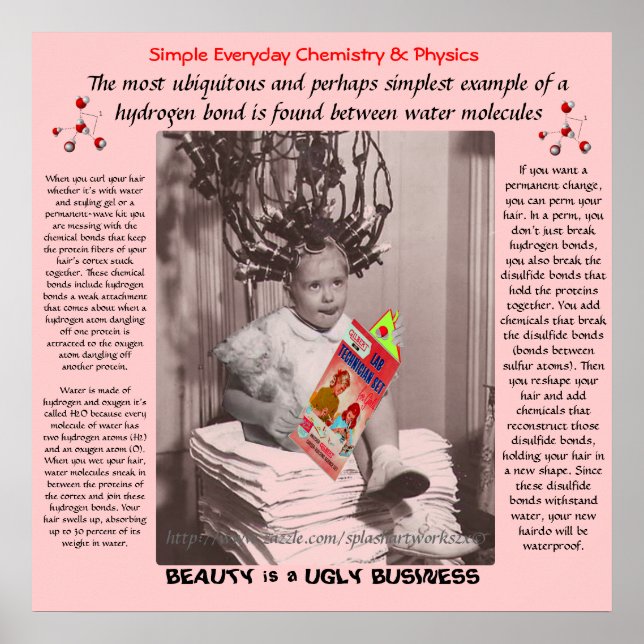 Affiches "Chimie et boucles" (Devant)