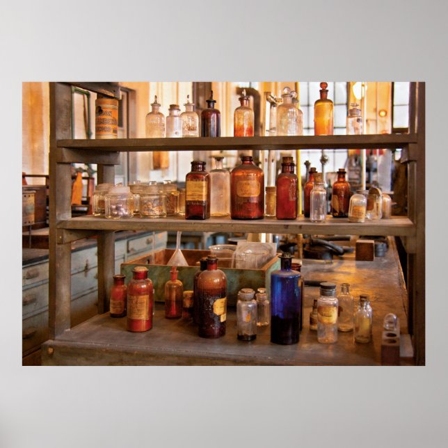 Affiches Chimiste - Potion de mouvement (Devant)