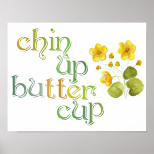 Affiches Chin vers le haut d'affiche de renoncule