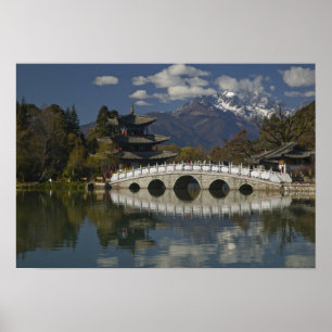 Affiches CHINE, province du Yunnan, Lijiang. Vieux Lijiang