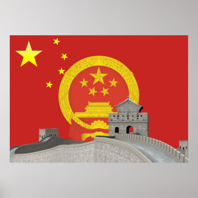 Affiches Chinese flag (Devant)