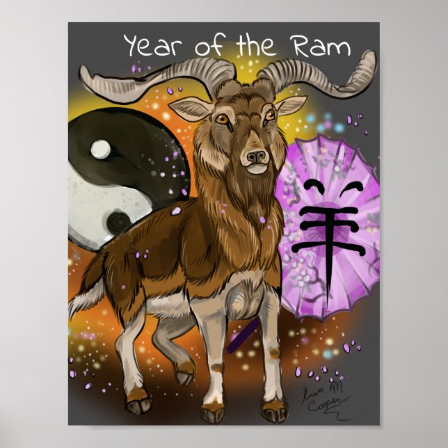 Affiches Chinese Year of the Ram (Devant)