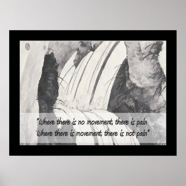 Affiches Chinois traditionnel dire douleur (Devant)