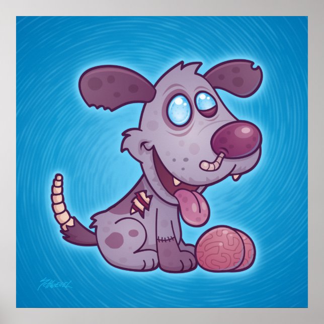 Affiches Chiot de Zombie (Devant)