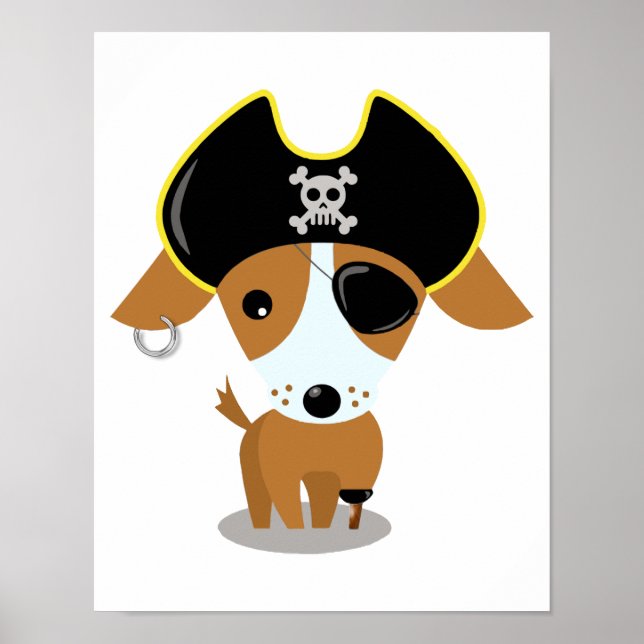 Affiches Chiot pirate (Devant)
