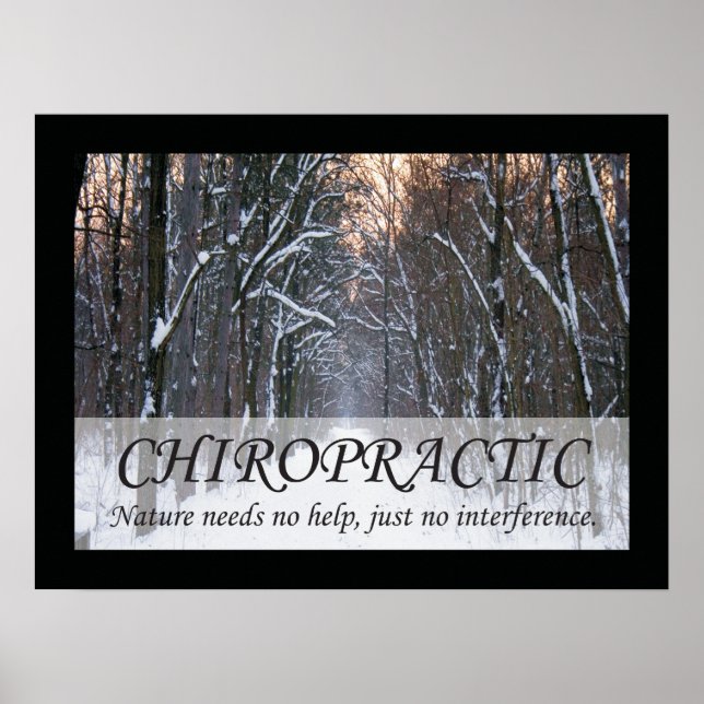 Affiches Chiropractic Quotes & Sayings Nature (Devant)
