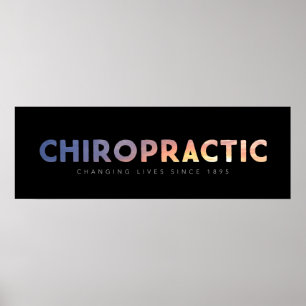 Affiches Chiropractie - depuis 1895 (noir)