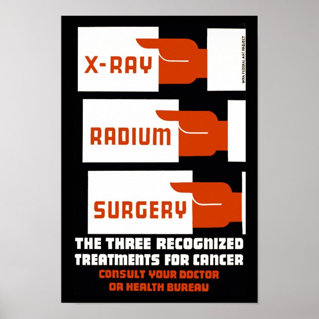 Affiches Chirurgie radium Xray (Devant)