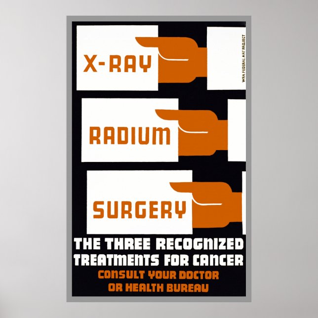 Affiches Chirurgie radium Xray (Devant)